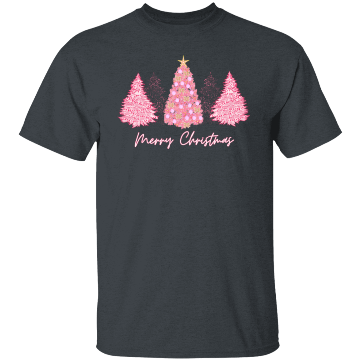 Pink Christmas Tree T-Shirt