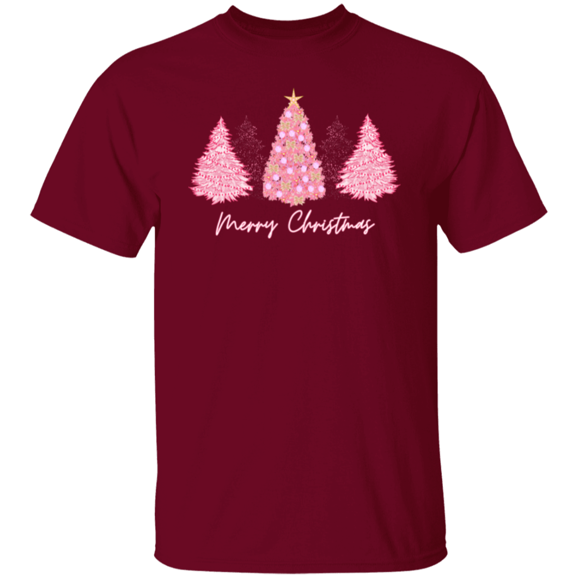 Pink Christmas Tree T-Shirt