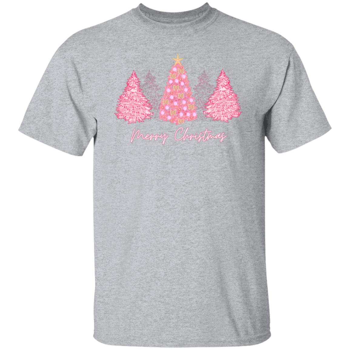 Pink Christmas Tree T-Shirt