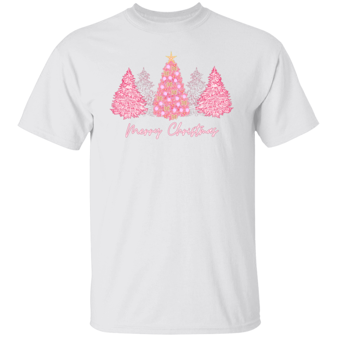 Pink Christmas Tree T-Shirt