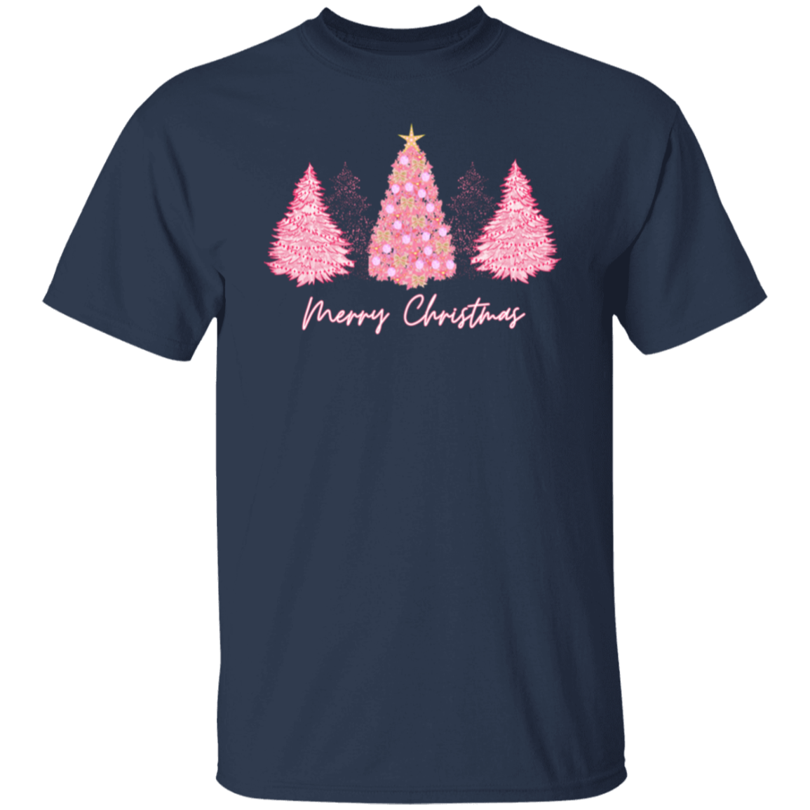 Pink Christmas Tree T-Shirt