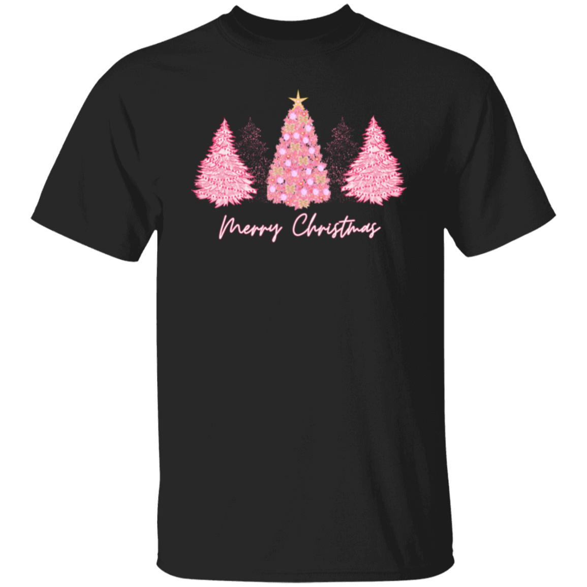 Pink Christmas Tree T-Shirt